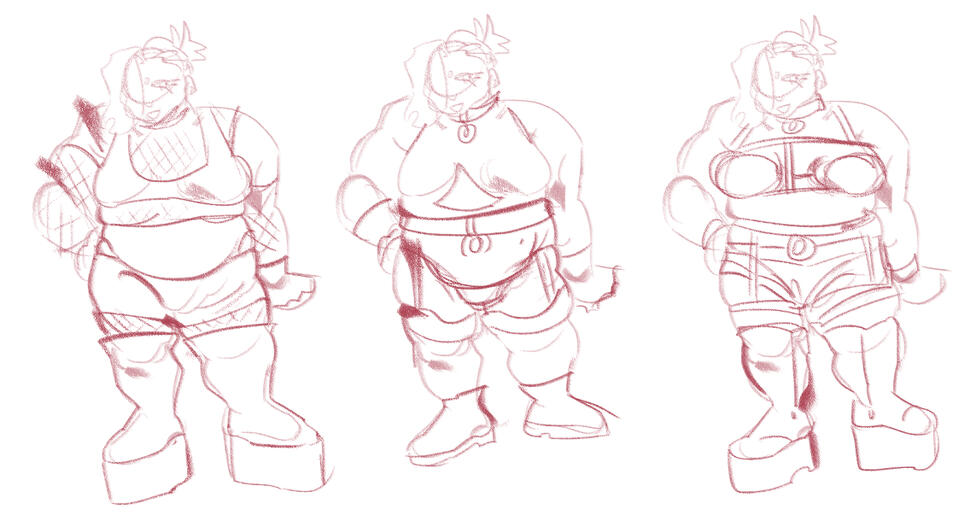 The character, named Astrophel, models in the same pose for three different outfits. Each outfit is club-like.